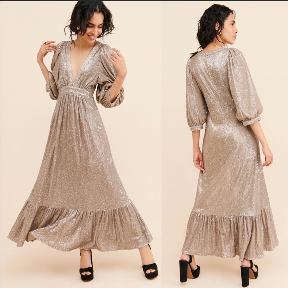 Anthropologie Saltwater Luxe Sparkly Dress